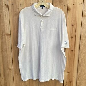 Peter Millar Crown Crafted Mens Size XL Journeyman 100% Pima Cotton Polo White